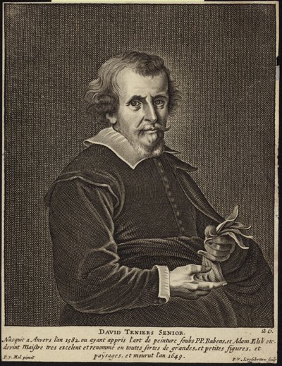 Portrait of David Teniers the Elder by Pieter van Mol